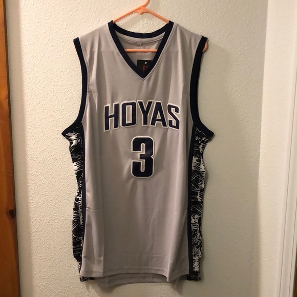 Allen Iverson Hoyas replica Basketball jersey number three - Picture 1 of 5